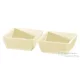 Sapho ECO PELLE piperekosár 19,6x19,6x8 cm, Krémszín, 2 db 2605CR