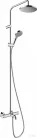 Hansgrohe VERNIS BLEND Showerpipe 200 termosztátos zuhanyrendszer kádtöltővel, 1 jet EcoSmart, króm 26079000
