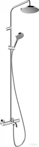 Hansgrohe VERNIS BLEND Showerpipe 200 termosztátos zuhanyrendszer kádtöltővel, 1 jet EcoSmart, króm 26079000