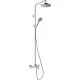 Hansgrohe VERNIS BLEND Showerpipe 200 termosztátos zuhanyrendszer kádtöltővel, 1 jet EcoSmart, króm 26079000