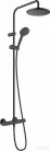 Hansgrohe Vernis Blend Showerpipe 200 termosztátos zuhanyrendszer,1 jet, EcoSmart, matt fekete 26089670