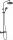 Hansgrohe Vernis Blend Showerpipe 200 termosztátos zuhanyrendszer,1 jet, EcoSmart, matt fekete 26089670