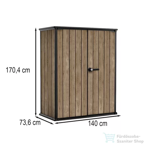 Curver Signature műanyag kerti tároló 1400 L kőris 261092