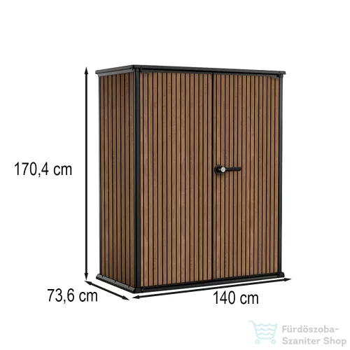 Curver Signature műanyag kerti tároló 1400 L velencei barna 261093