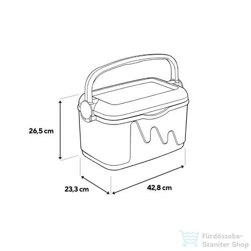 Curver hűtőtáska 10l zöld-sötétzöld 261196