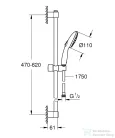 Grohe Tempesta 110 rudas zuhanygarnitúra 175 cm-es gégecsővel,króm 26162003