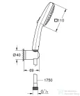 Grohe VITALIO Comfortt 110 zuhanyszett 3 funkciós fejjel,króm 26176001