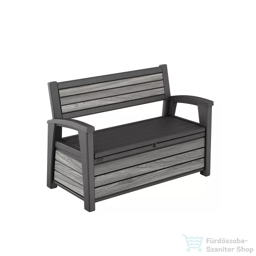 Curver Decocoat műanyag kerti pad/tároló 227 L viharszürke 261848