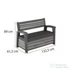 Curver Decocoat műanyag kerti pad/tároló 227 L viharszürke 261848