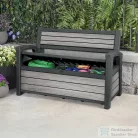 Curver Decocoat műanyag kerti pad/tároló 227 L viharszürke 261848