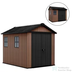   Curver Newton Plus wide 9 x 7,5 műanyag kerti ház barna 261860