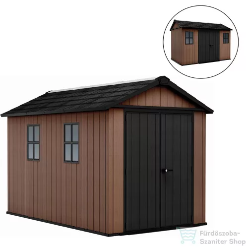 Curver Newton Plus wide 11 x 7,5 műanyag kerti ház barna 261861