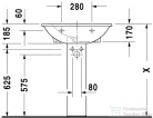 Duravit Darling New 65x55 mosdó 2621650000 ( 262165 )