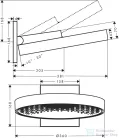 Hansgrohe Rainfinity Fejzuhany 360 1jet fali csatlakozóval króm 26230000