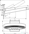 Hansgrohe Rainfinity Fejzuhany 360 3jet fali csatlakozóval 26234340
