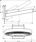 Hansgrohe Rainfinity Fejzuhany 360 3jet fali csatlakozóval matt fekete 26234670