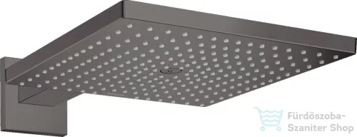 Hansgrohe RAINDANCE E 300 1jet fejzuhany EcoSmart 39 cm-es zuhanykarral, szálcsiszolt fekete króm 26239340