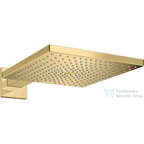 Hansgrohe RAINDANCE E 300 1jet fejzuhany EcoSmart 39 cm-es zuhanykarral, polírozott arany hatású 26239990