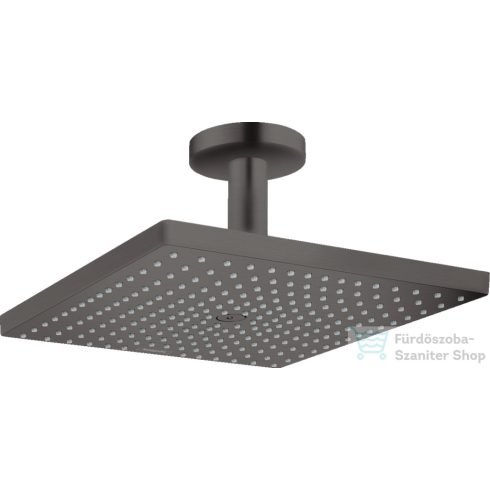 Hansgrohe RAINDANCE E 300 1jet EcoSmart fejzuhany 10 cm-es mennyezeti csatlakozással, szálcsiszolt fekete króm 26251340