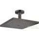 Hansgrohe RAINDANCE E 300 1jet EcoSmart fejzuhany 10 cm-es mennyezeti csatlakozással, szálcsiszolt fekete króm 26251340