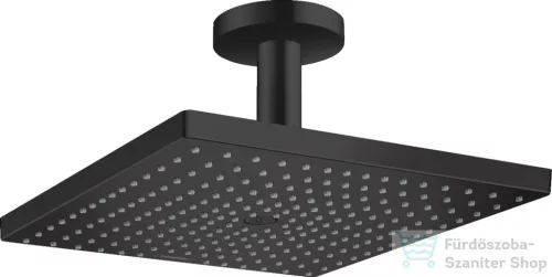 Hansgrohe RAINDANCE E 300 1jet EcoSmart fejzuhany 10 cm-es mennyezeti csatlakozással, matt fekete 26251670