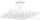 Hansgrohe RAINDANCE E 300 1jet EcoSmart fejzuhany 10 cm-es mennyezeti csatlakozással, matt fehér 26251700