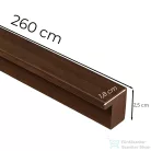 Leziter Végzáróléc dió hatású 260x2,5x1,8 cm 262518-Walnut