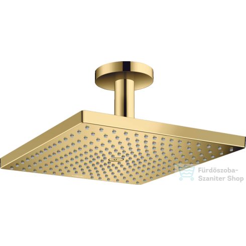 Hansgrohe RAINDANCE E 300 1jet EcoSmart fejzuhany 10 cm-es mennyezeti csatlakozással, polírozott arany hatású 26251990