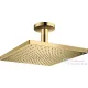 Hansgrohe RAINDANCE E 300 1jet EcoSmart fejzuhany 10 cm-es mennyezeti csatlakozással, polírozott arany hatású 26251990