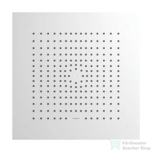 Hansgrohe RAINDANCE E 40x40 cm-es 1jet mennyezetbe építhető fejzuhany EcoSmart, matt fehér 26253700