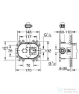 Grohe Rainshower 360 beépítő test 26264001