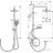 Hansgrohe Vernis Blend Showerpipe 200, 1 jet, Reno 26272000