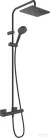 Hansgrohe VERNIS SHAPE Showerpipe 230 termosztátos zuhanyrendszer, matt fekete 26286670