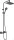 Hansgrohe VERNIS SHAPE Showerpipe 230 termosztátos zuhanyrendszer, matt fekete 26286670