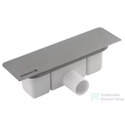   Sapho POLYSAN KAZUKO zuhanytálca szifon, DN40, szálcsiszolt (26317)