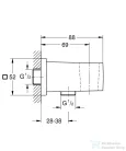 Grohe EUPHORIA CUBE zuhanytartó gégecső csatlakozóval,Cool Sunrise 26370GL0