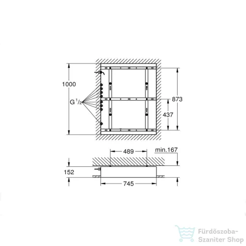 Grohe Rainshower F-széria 40 beépítő alaptest 26376001