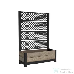   Curver Deco tulip hátfallas virágláda 110l kőrisfa 263872