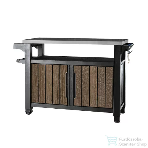Curver Decocoat unity műanyag xl kerti grill asztal 207l dió 263918
