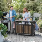 Curver Decocoat unity műanyag xl kerti grill asztal 207l dió 263918
