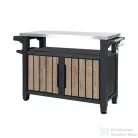 Curver Decocoat unity műanyag xl kerti grill asztal 207l kőrisfa 263919