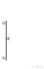 Hansgrohe HG Unica Comfort zuhanyrúd 650mm króm 26401000