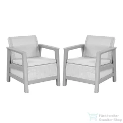   Curver Scandi linea duo kerti fotel hamuszürke-világosszürke 264049