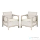 Curver Scandi linea duo kerti fotel kavicsszürke-bézs 264050