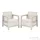 Curver Scandi linea duo kerti fotel kavicsszürke-bézs 264050