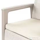 Curver Scandi linea duo kerti fotel kavicsszürke-bézs 264050