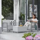 Curver Scandi Balcony linea set kerti bútor garnitúra hamuszürke-világosszürke 264051_264049
