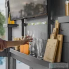 Curver Bar-b-q gazebo műanyag kerti pavilon dió-szürke