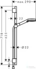 Hansgrohe VERNIS BLEND Vario Ecosmart zuhanyszett 65 cm-es S Puro, zuhanyrúddal, matt fekete 26423670