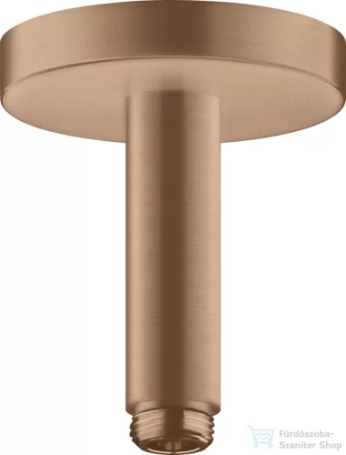 Hansgrohe AXOR SHOWERSOLUTION 10 cm-es mennyezeti zuhanykar, szálcsiszolt vörös arany hatású 26432310